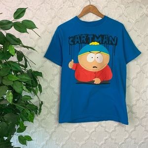 South Park Cartman Blue Graphic Tee Shirt